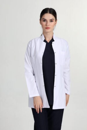 Önlük Ceket Boy Hakim Yaka Doktor Öğretmen Önlüğü Beyaz