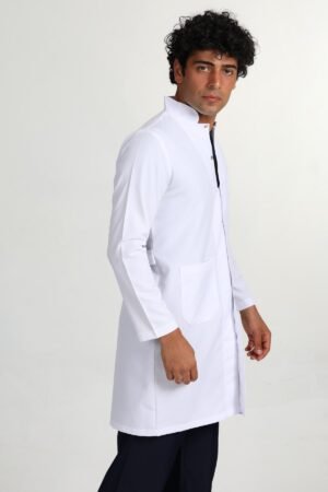 Alternative view of Erkek Önlük Doktor Hemşire Öğretmen Önlüğü Hakim Yaka Uzun Önlük