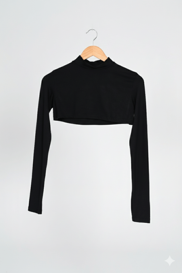 Tesettür Yarasa Kol Doktor Ve Hemşire Forması Scrubs Takım 75cm Siyah - Görsel 5